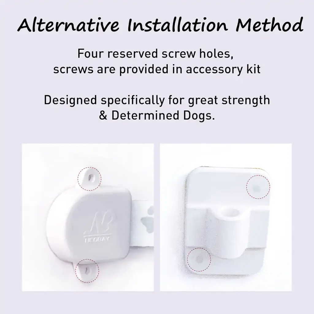 Neobay Adjustable Door Strap and Latch for Cats, Easy Way for Dog Proof Litter Box and — Neobay
