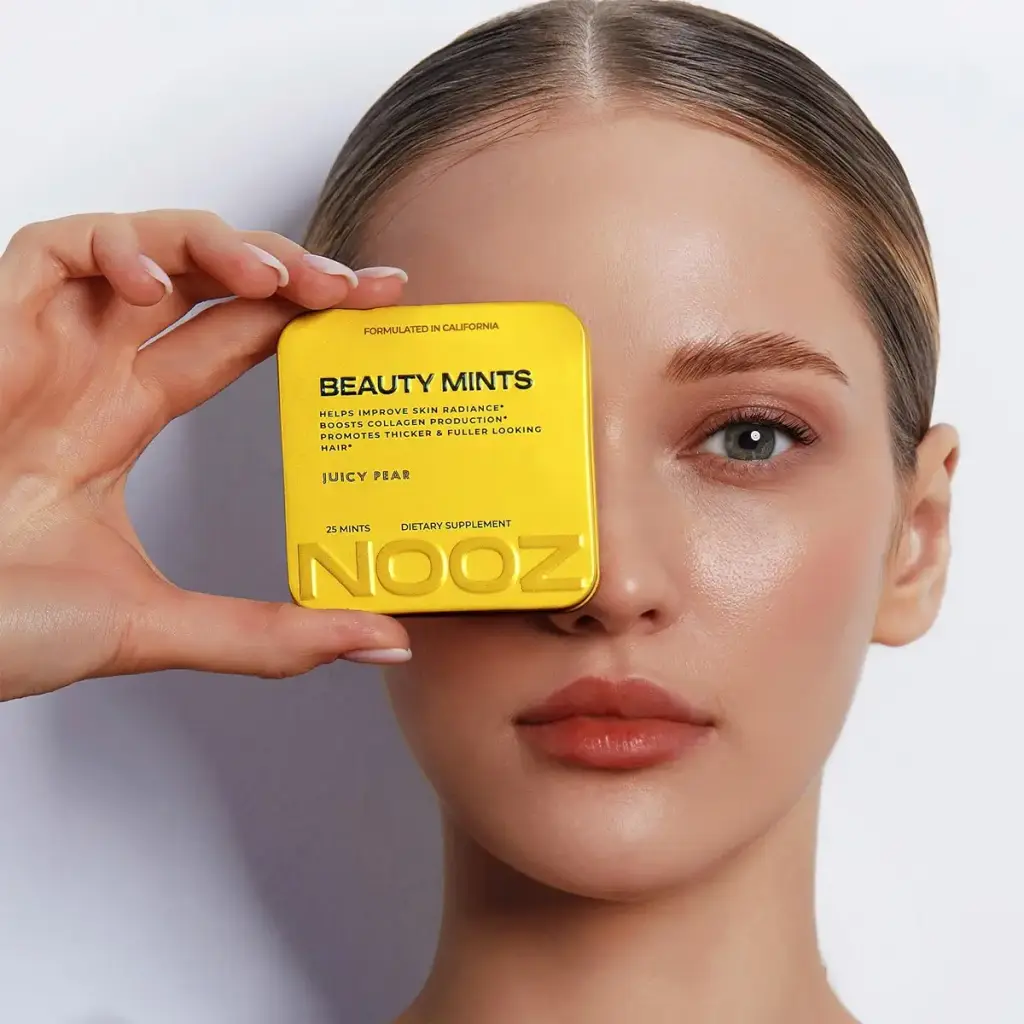 NOOZ Beauty Mints - Sugar-Free Biotin Mint for Glowing Skin, Healthy Hair & Strong Nails — Mint