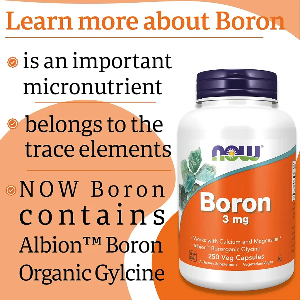 Now Foods Boron 3mg 250 Vegan Capsules Lab-Tested Gluten Free Soy Free Non-GMO Vegetarian — Capsules