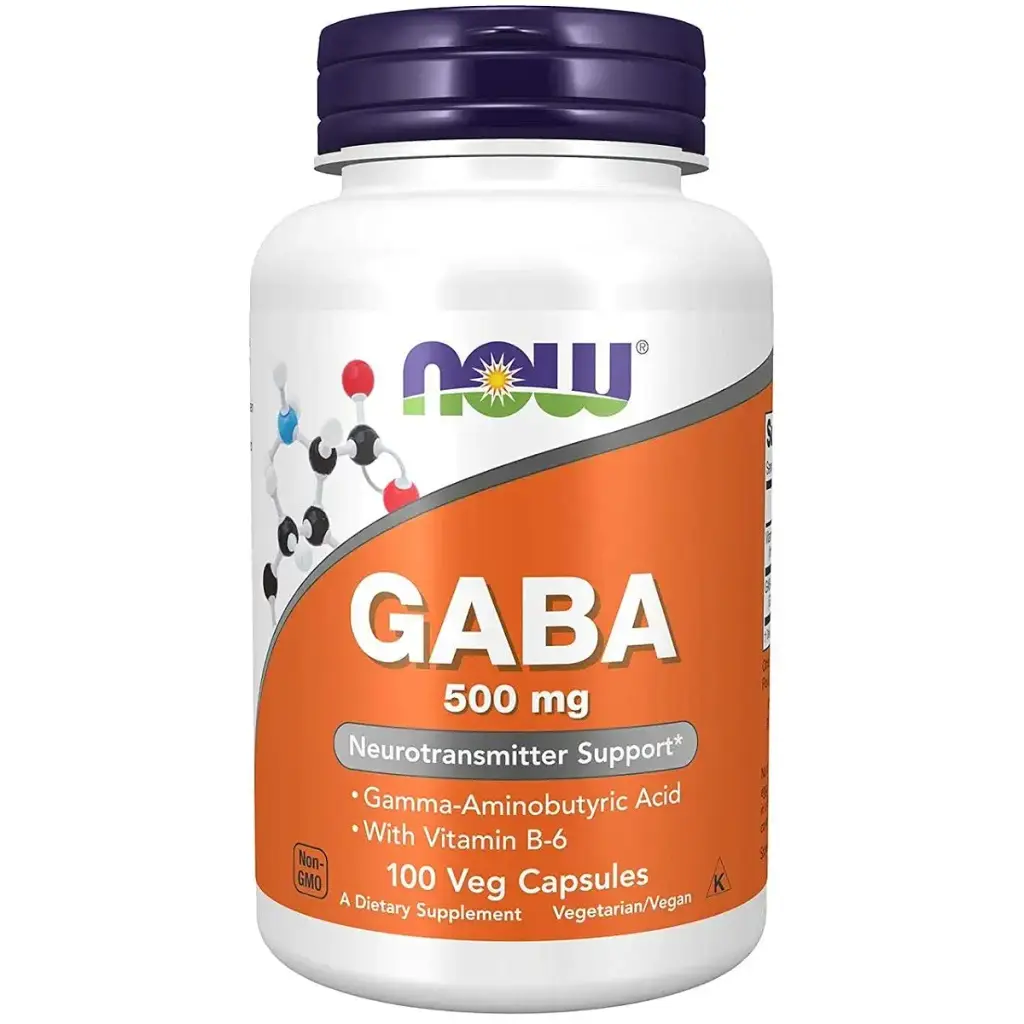 Now Foods GABA 500 mg 100 Veg Capsules