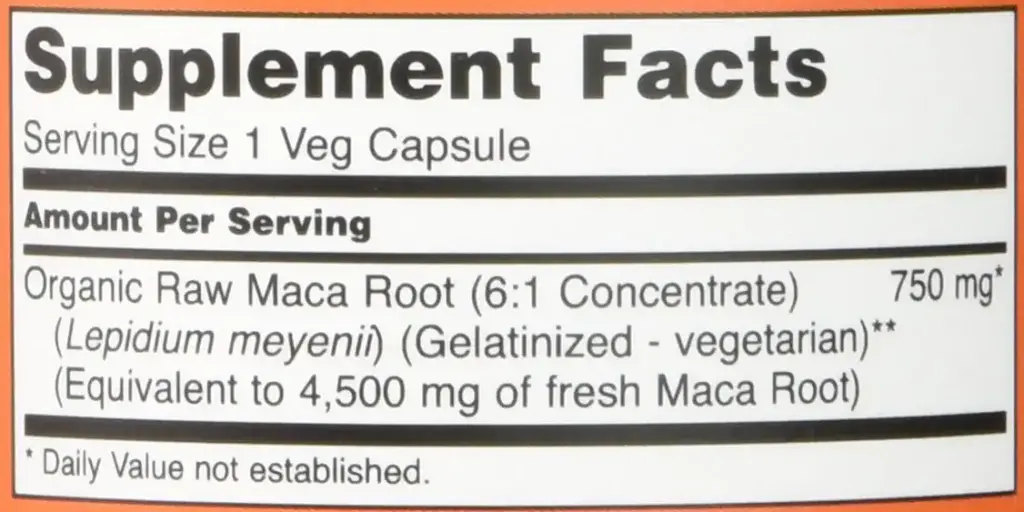 Now Foods Maca Raw- 750 mg 90 Veg Capsules — Capsules