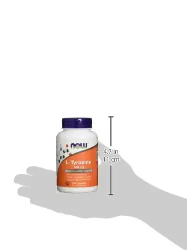 NOW Supplements, L-Tyrosine 500 mg, Supports Mental Alertness*, Neurotransmitter — Capsules