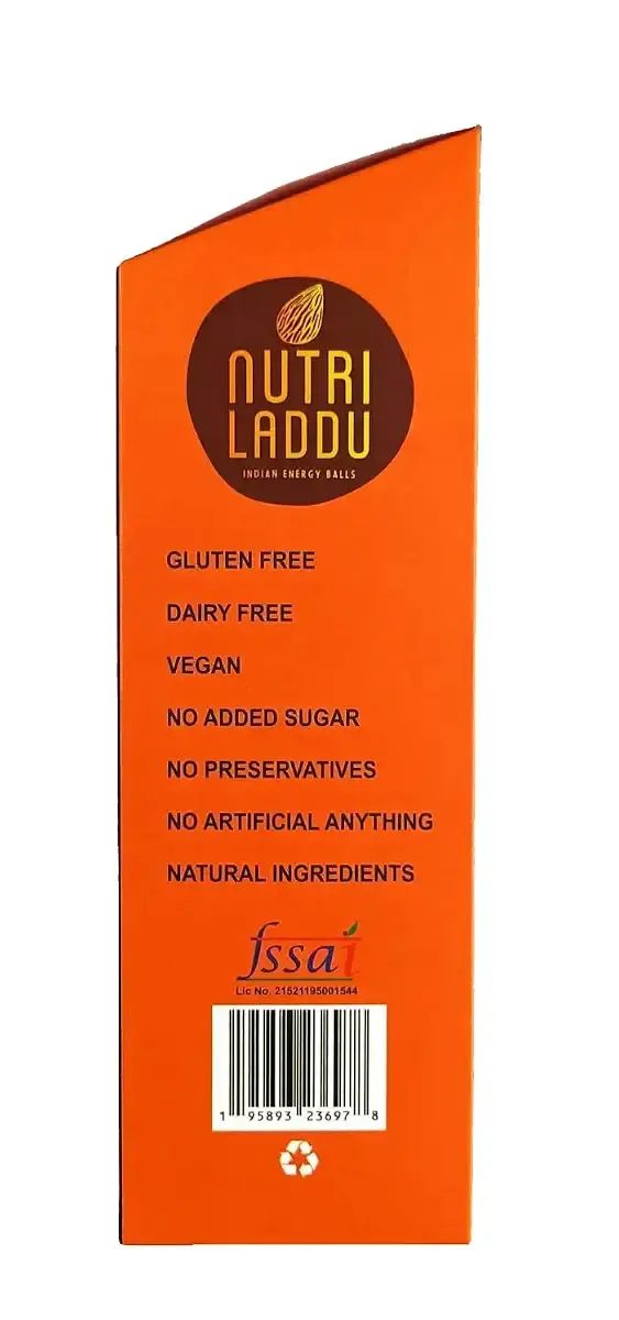 Nutri Laddu Indian Energy Balls Keto Friendly On-The-Go Single Serve Snack (Box of 5 — Sports Nutrition