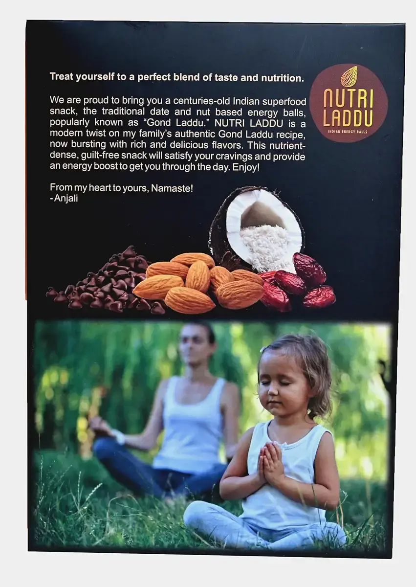 Nutri Laddu Indian Energy Balls Keto Friendly On-The-Go Single Serve Snack (Box of 5 — NUTRI LADDU