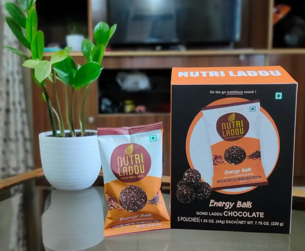 Nutri Laddu Indian Energy Balls Keto Friendly On-The-Go Single Serve Snack (Box of 5 — Sports Nutrition