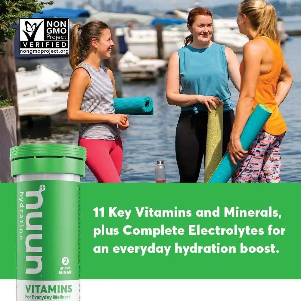 Nuun Complete Pack Sport, Vitamins, Immunity, and Rest Hydration Drink Tablets, Mixed, 42 — Electrolytes