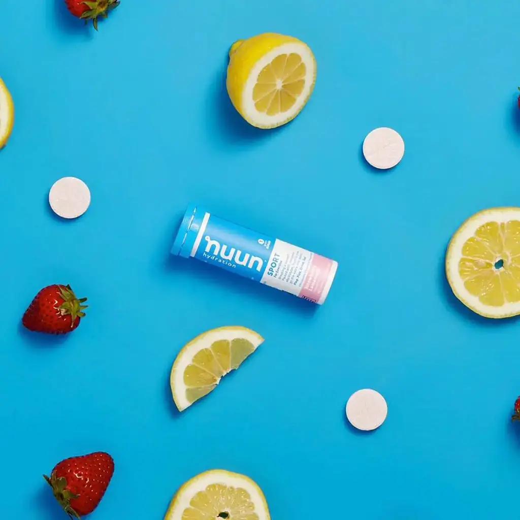 Nuun Hydration: Strawberry Lemonade Electrolyte Drink Tablets (2 Tubes of 10 Tabs) — Strawberry