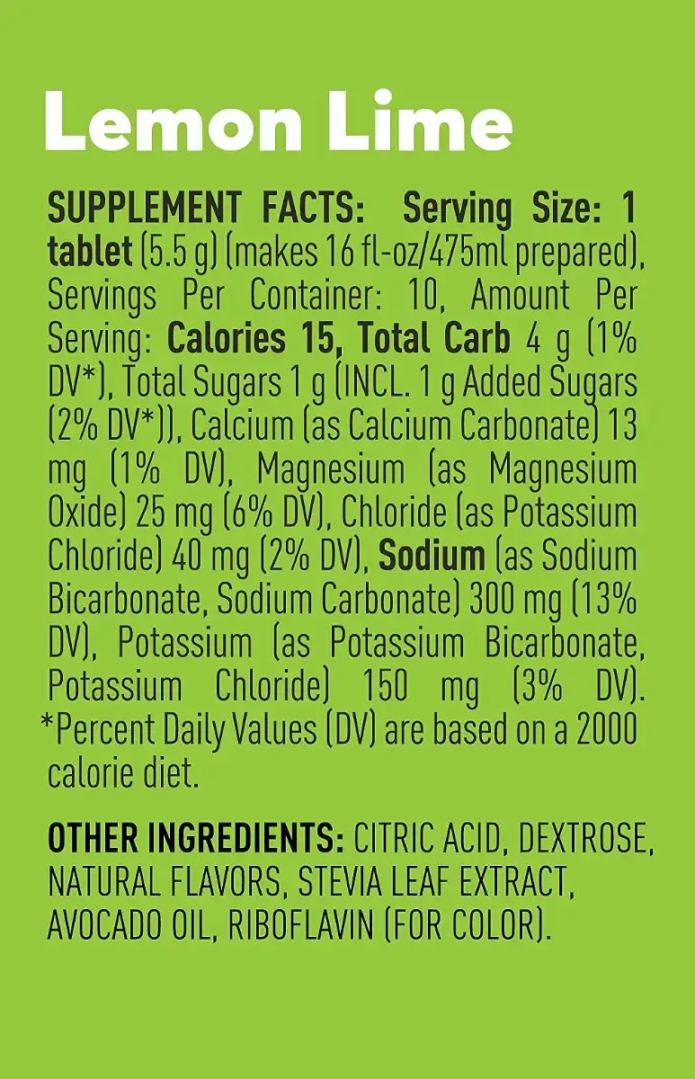 Nuun Sport: Electrolyte Drink Tablets, Lemon Lime, 10 Count (Pack of 4) Lemon Lime 10 — Tablets