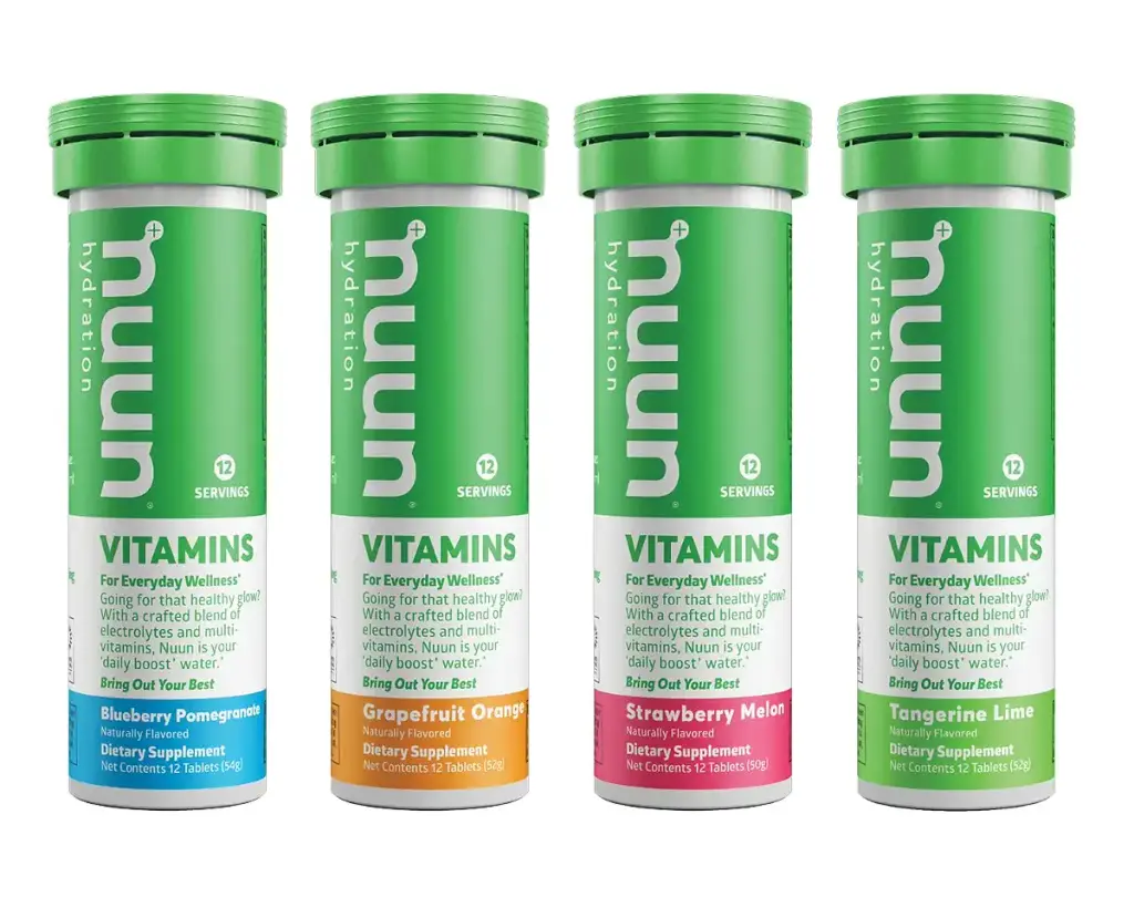 Nuun Vitamins + Electrolyte Drink Tablets - Mixed Fruit - 4 Tubes (48 Servings)
