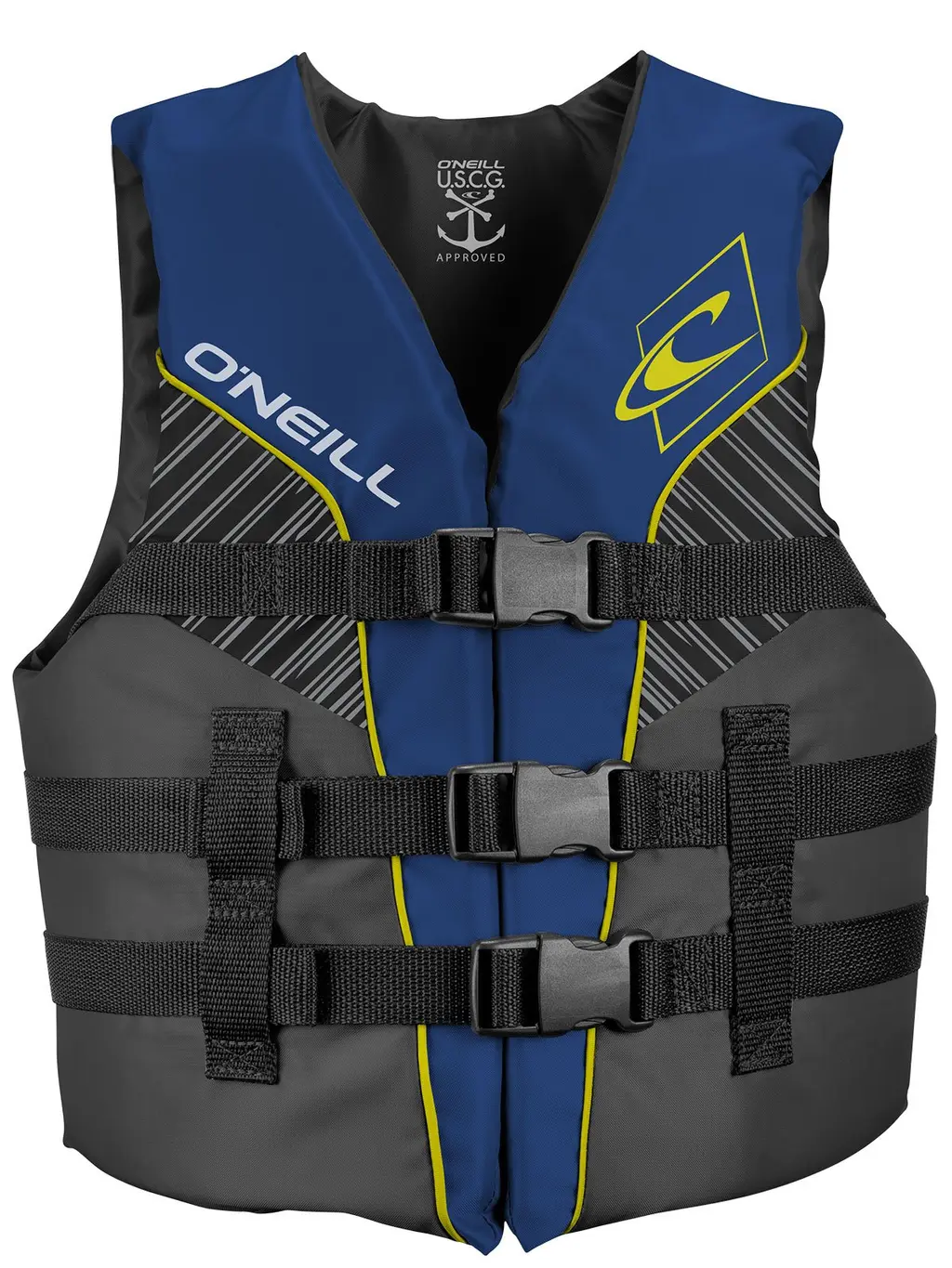 O'Neill Youth SuperLite USCG Life Vest One Size Pacific/Smoke/Black:Yellow