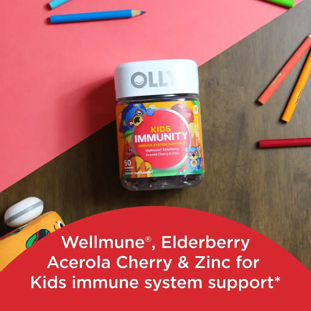 Olly Kids Gummy Immune Support Wellmune Elderberry - 50 Gummies — Gummies