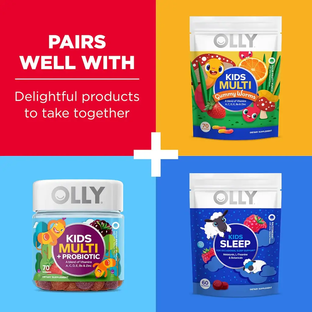 Olly Kids Gummy Immune Support Wellmune Elderberry - 50 Gummies — Vitamins