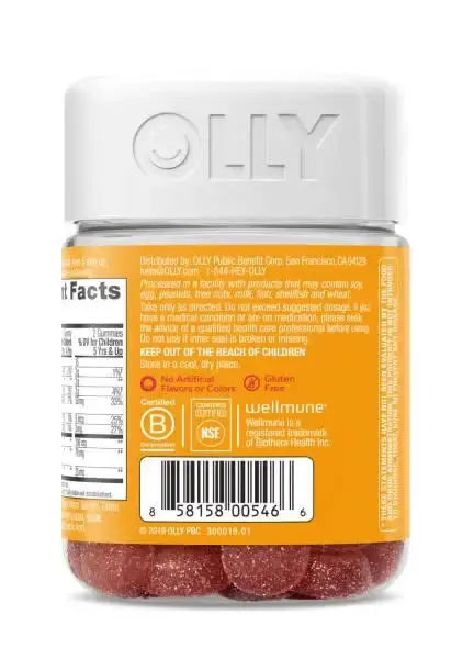 Olly Kids Gummy Immune Support Wellmune Elderberry - 50 Gummies — Gummies