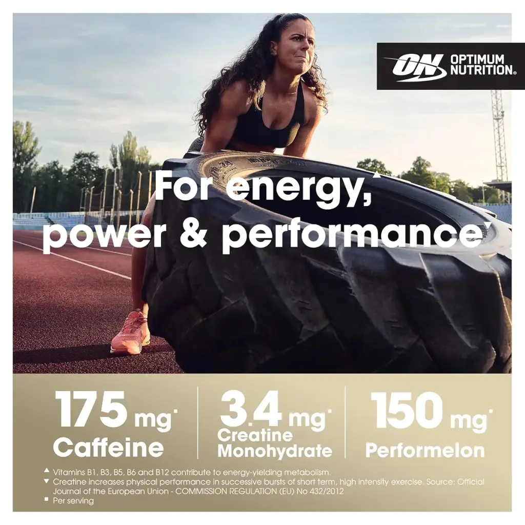 Optimum Nutrition Gold Standard Pre Workout Green Apple Flavoured Powder 330g — Powder