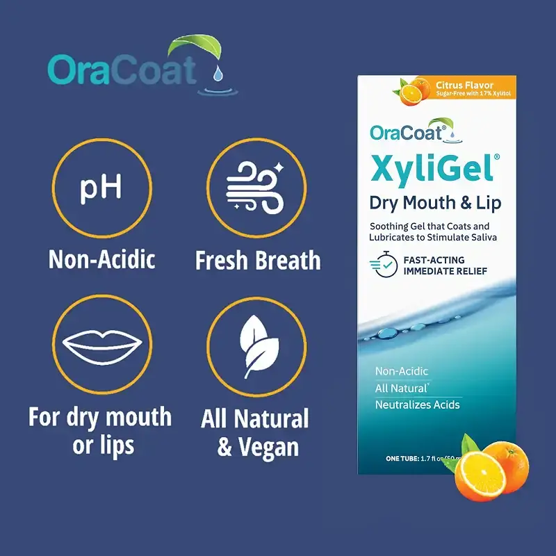 OraCoat XyliGel 1 Pack Soothing Dry Mouth Moisturizing Relief Gel with Xylitol, Sugar — Topical