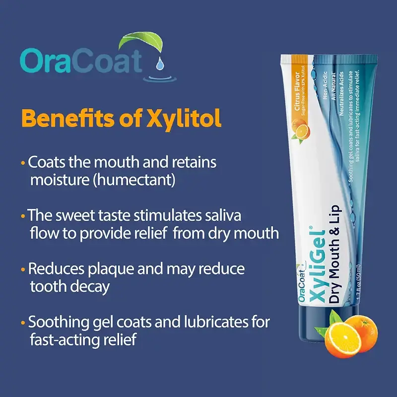 OraCoat XyliGel 1 Pack Soothing Dry Mouth Moisturizing Relief Gel with Xylitol, Sugar — Oral Care