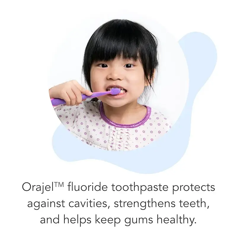 Orajel Kids Paw Patrol Anti-Cavity Fluoride Toothpaste, Natural Fruity Bubble Flavor — Oral Care