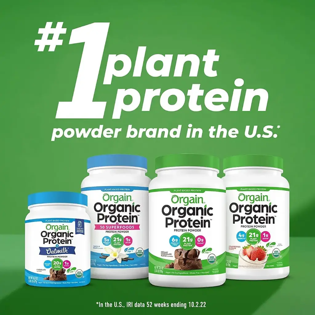 Orgain Organic Vegan Protein Powder Churro Caramel Swirl - 21g of Plant Based Protein Low — Caramel