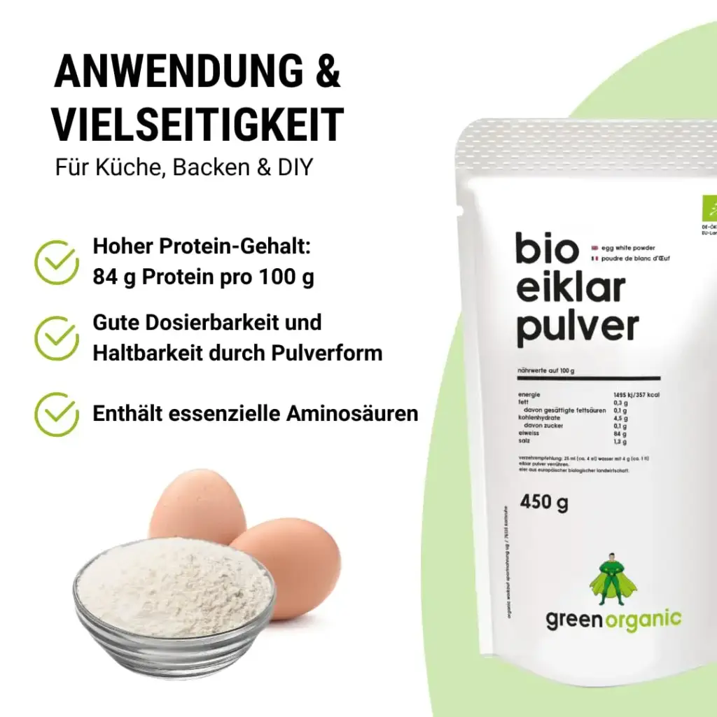 Organic Workout Organic egg white powder pure egg white protein from organic eggs for — 175 g