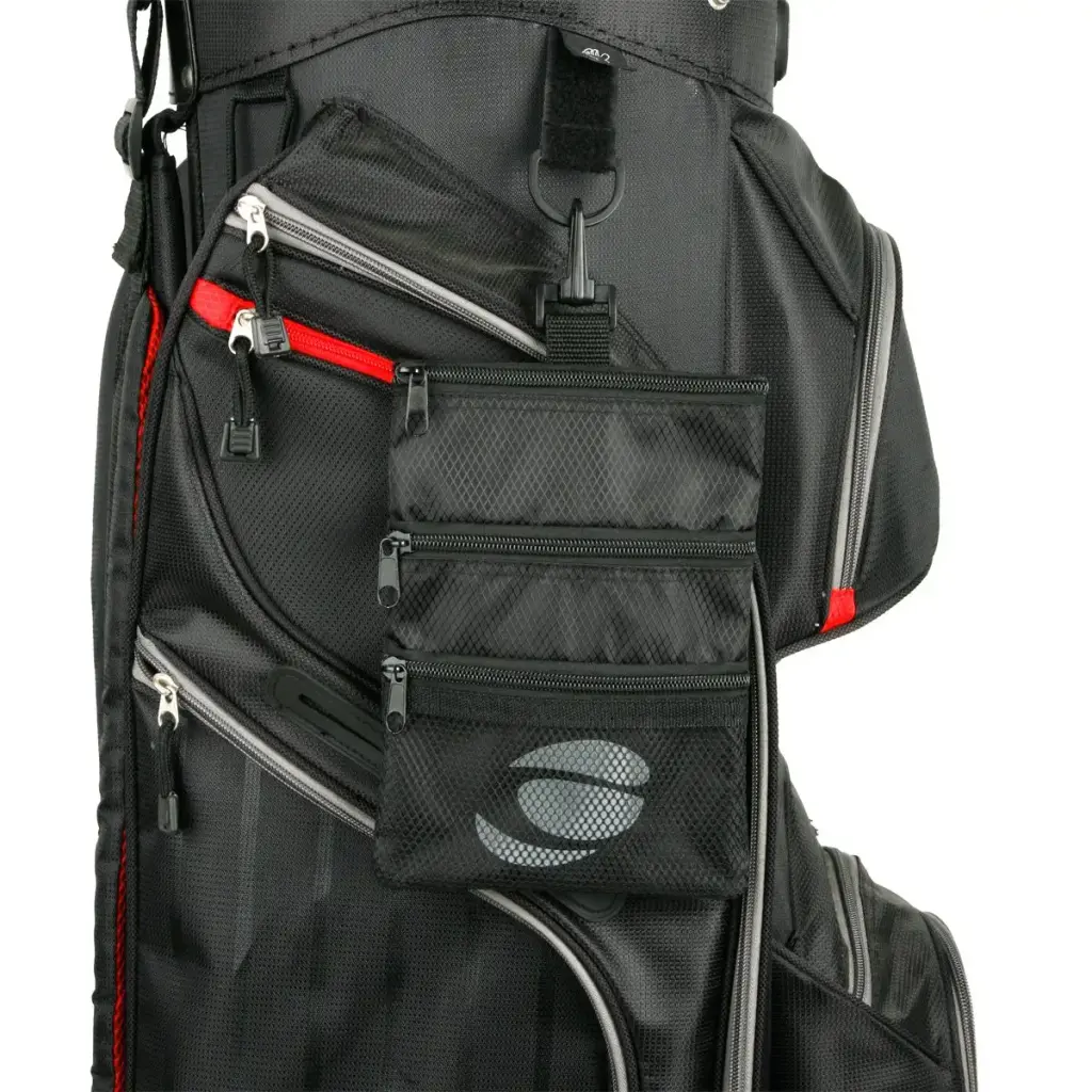 Orlimar Detachable Golf Accessory Pouch, 3 Zippered Pockets for Valuables and Golf — Golf