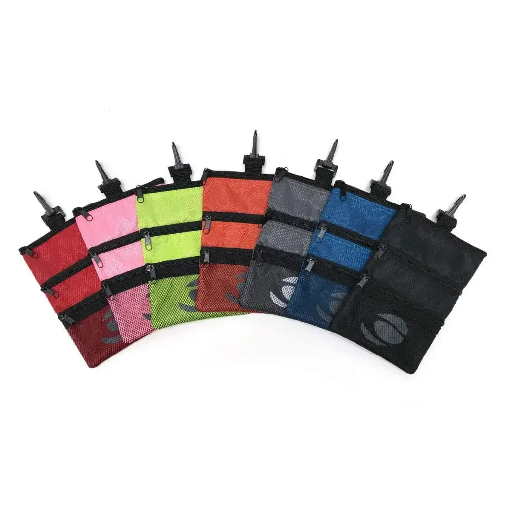 Orlimar Detachable Golf Accessory Pouch, 3 Zippered Pockets for Valuables and Golf — Orlimar