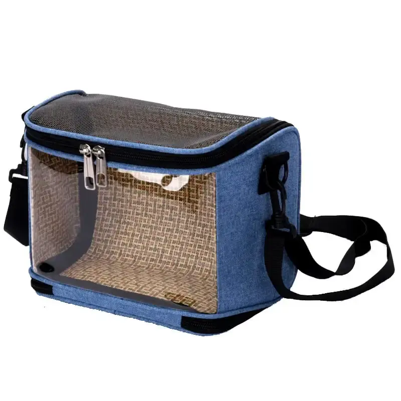 Osindii Bird Travel Cage Small Animals Hamster Carrier Bag PVC Transparent Parrots Travel — Osindii