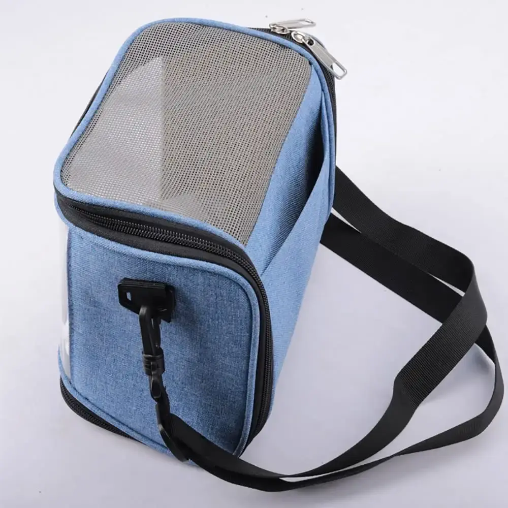 Osindii Bird Travel Cage Small Animals Hamster Carrier Bag PVC Transparent Parrots Travel — Pet