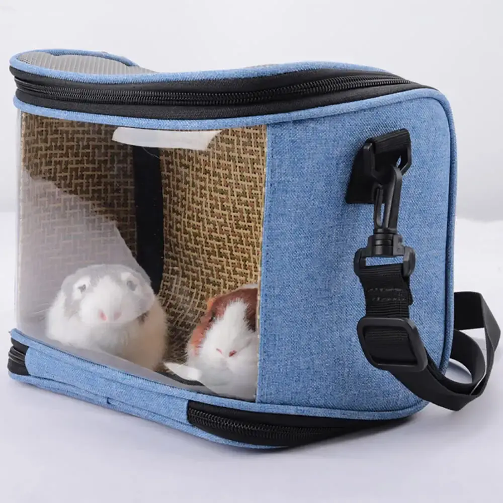 Osindii Bird Travel Cage Small Animals Hamster Carrier Bag PVC Transparent Parrots Travel — Osindii