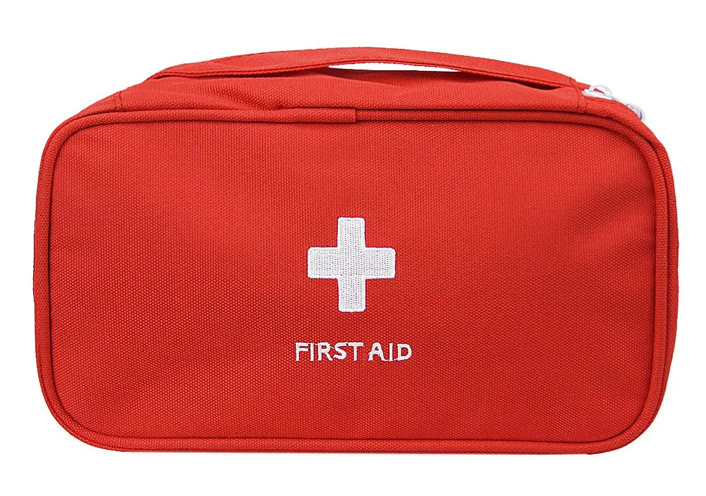 Oxford fabric medical bag travel first aid bag caregiver bag for families first aid bag emergency bag red red 2