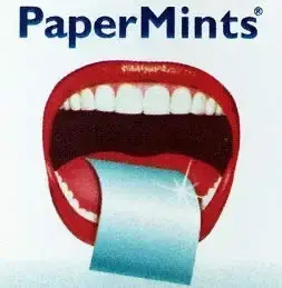 PaperMints Cool mint strips 3 x packs of 24 strips Sugar free — Papermints