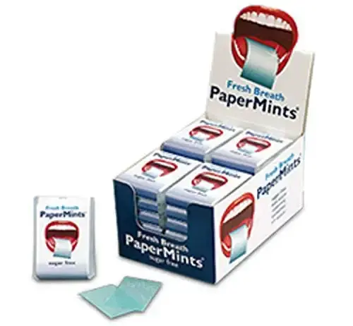 PaperMints Fresh Breath Strips one Box of 24 Pocket-Packs (24 Strips per Pocket-Pack)