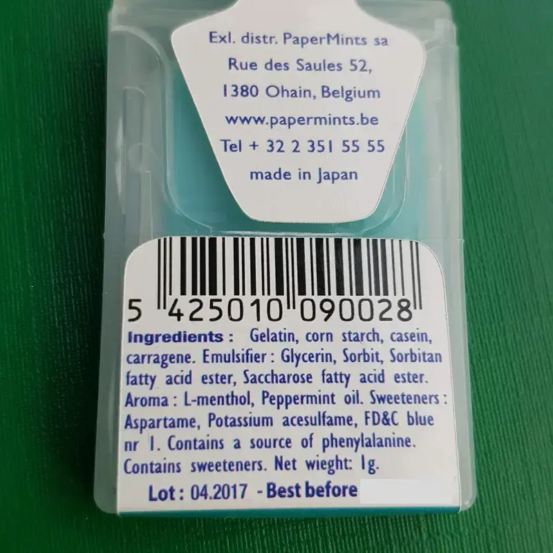 PaperMints Fresh Breath Strips one Box of 24 Pocket-Packs (24 Strips per Pocket-Pack) — Strips