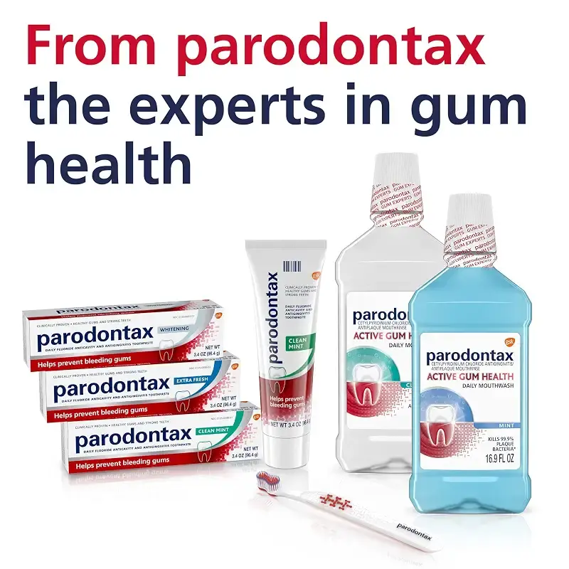 Parodontax Toothpaste for Bleeding Gums, Gingivitis Treatment and Cavity Prevention — Mint