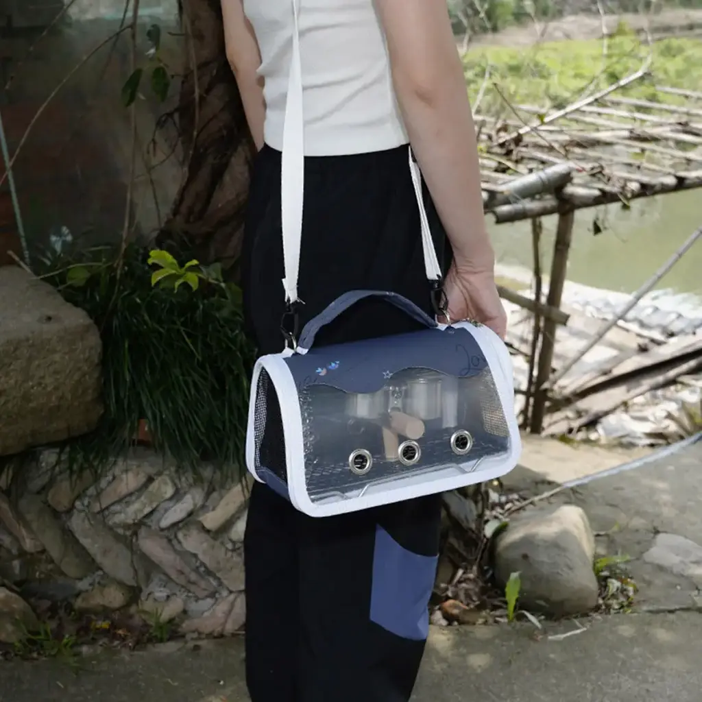 Parrots Outdoor Carriers Bag Portable Parrots Handbag With Standing Perch Bag For Parrots — Generic