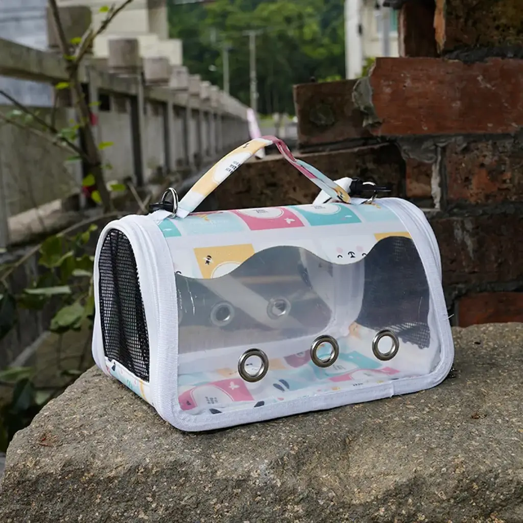 Parrots Outdoor Carriers Bag Portable Parrots Handbag With Standing Perch Bag For Parrots — Pet