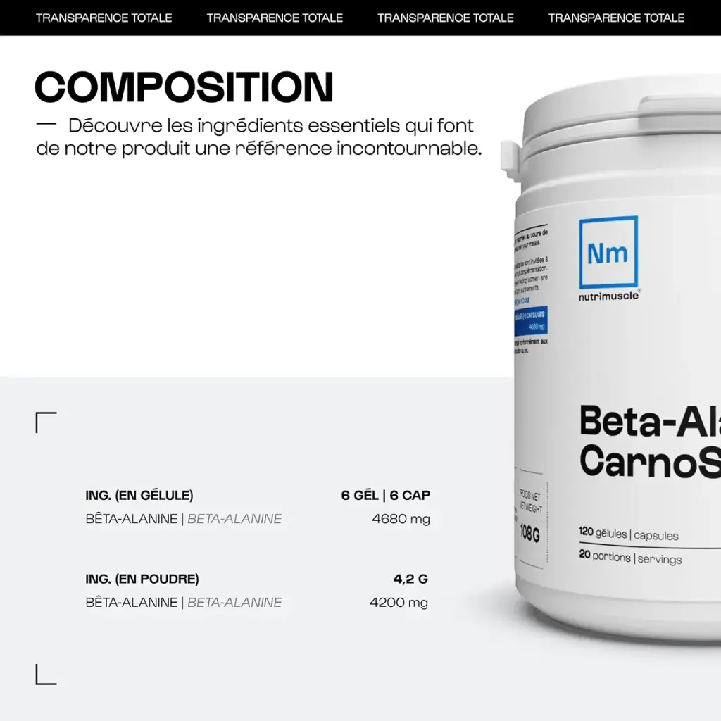 Patented Beta Alanine | Carnosyn 100% Pure Pre Workout Delays Fatigue Vegan Amino Acid — Sports Nutrition