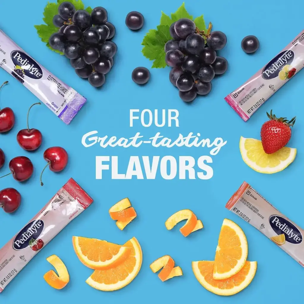 Pedialyte Electrolyte Powder Electrolyte Drink Variety Pack Powder Sticks 0.3 Oz 8 Count — Powder