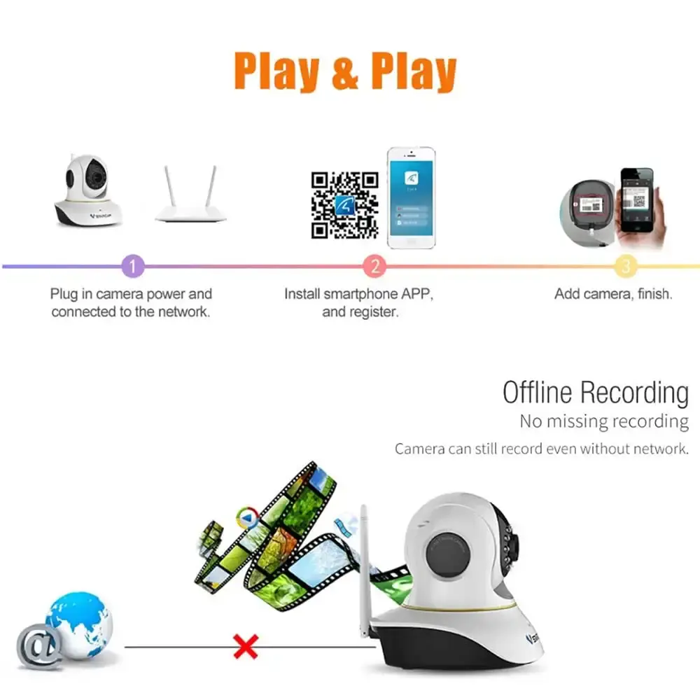 Pet Camera, VStarcam Cat Camera with Laser Wireless Dog Camera 1080P Cat Toys, Night — VSTARCAM