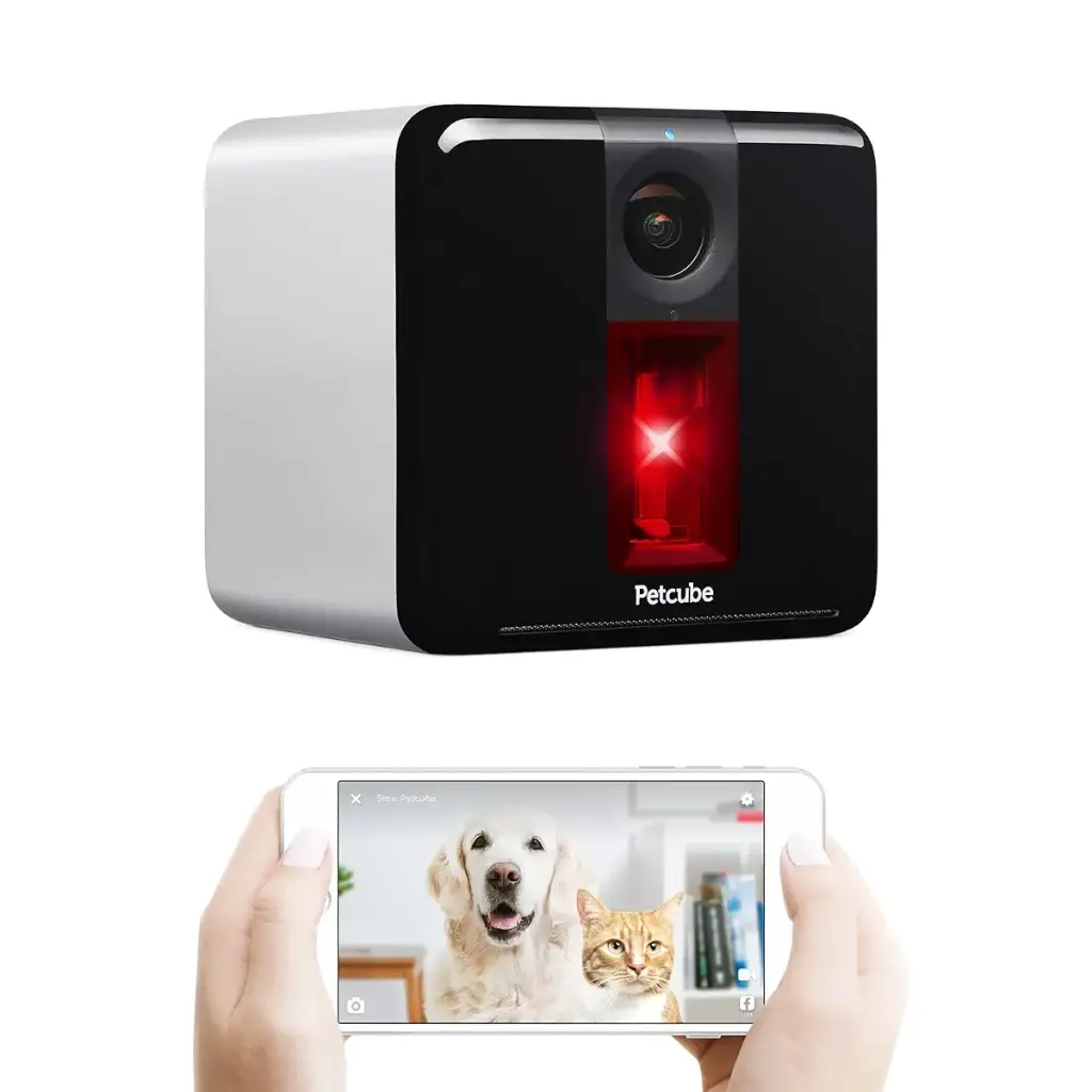 Petcube 2017 Item Play Smart Pet Camera with Interactive Laser Toy. Remote Dog/Cat Monitoring with HD 1080p Video, Two-Way Audio, Night Vision, Sound/Motion Alerts. App-Enabled Pet and Home Safety