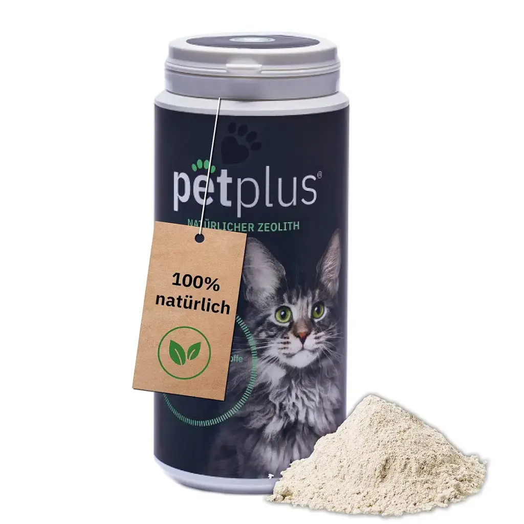 Petplus Klinoptilolith Powder for cat 250g for intestinal cleaning premium no preservatives allergen -free zeolite powder for detoxification build up intestinal flora
