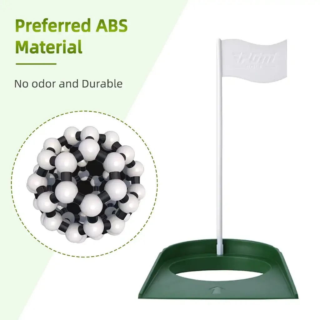 PGM Golf Putting Cup and Flag Putt Training Hole All-Direction Surface Regulation — Golf