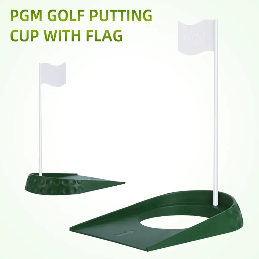 PGM Golf Putting Cup and Flag Putt Training Hole All-Direction Surface Regulation — PGM