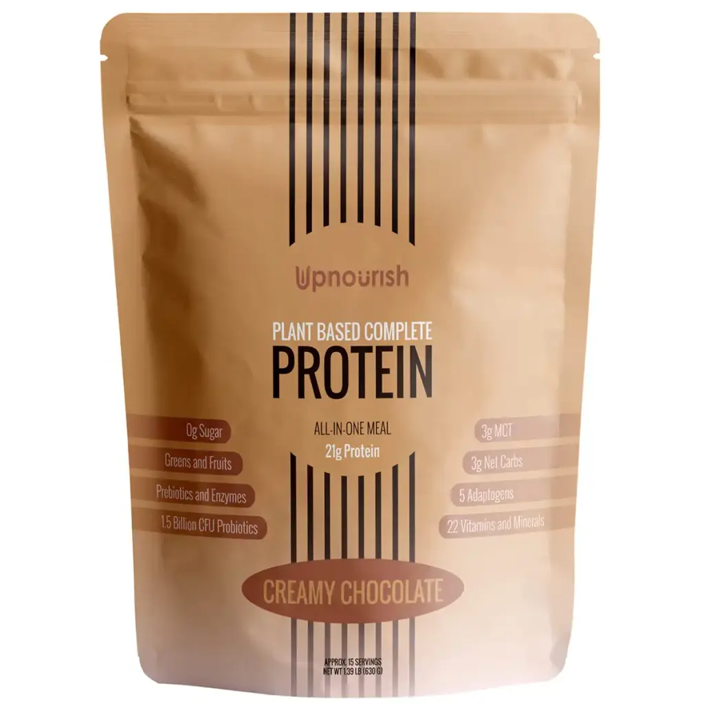 Plant Based Protein Powder Chocolate - Lactose & Dairy Free Protein Powder - Vegan Protein Shake Meal Replacement with Fava, Mung, Rice & Pea Protein, Low Carb, Keto, Sugar & Gluten Free, 21g Creamy Chocolate