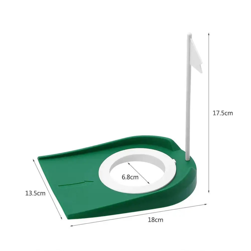 Plastic Golf Putting Cup Practice Aids with Adjustable Hole and Flag Indoor & Outdoor — VGEBY