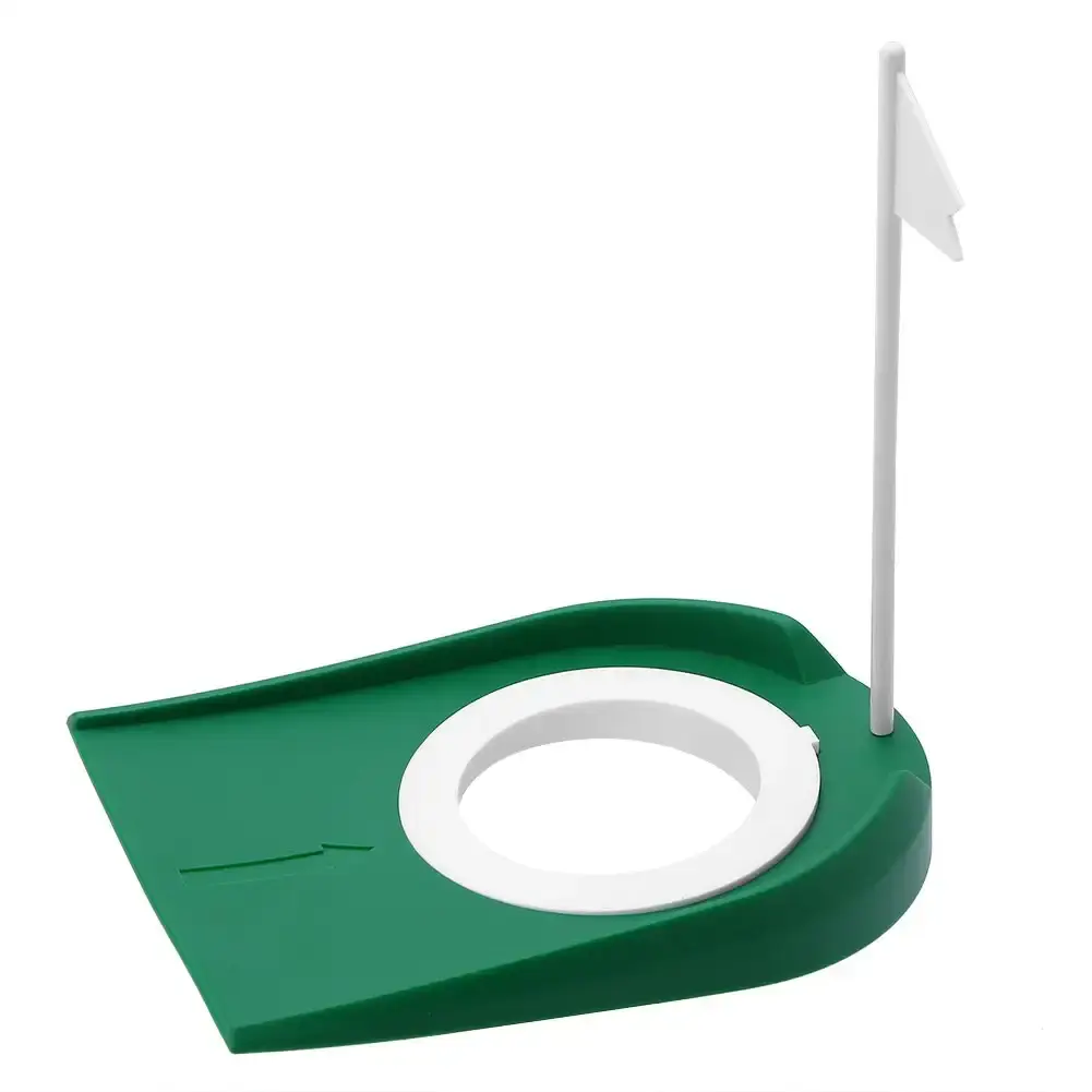 Plastic Golf Putting Cup Practice Aids with Adjustable Hole and Flag Indoor & Outdoor — Golf