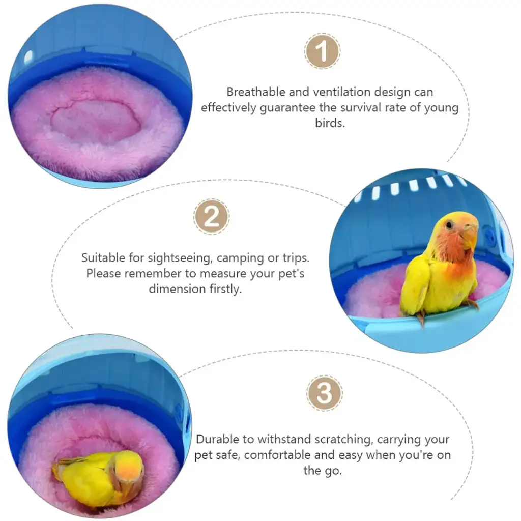 POPETPOP 2 Sets brooding bird warm nest hamster stuffed animals sightseeing pet parrot — Pet