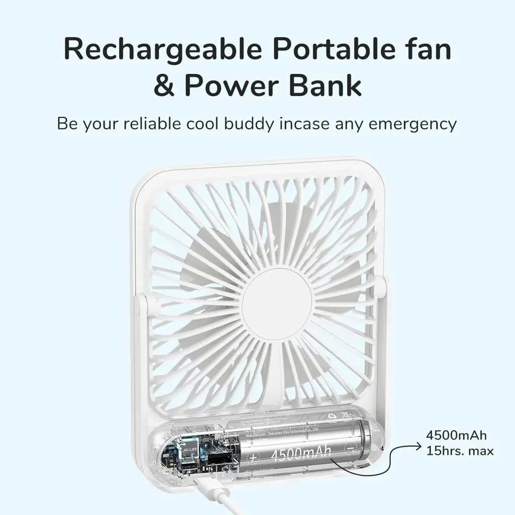 JisuLife Table Fan 1, view 4