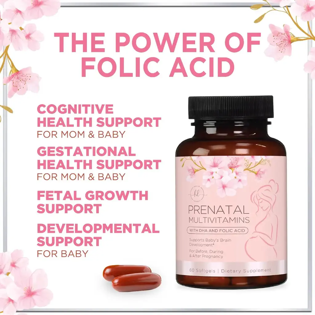 Prenatal Vitamins for Women - Complete Prenatal Multivitamin with Folic Acid & DHA Brain — Vitamins