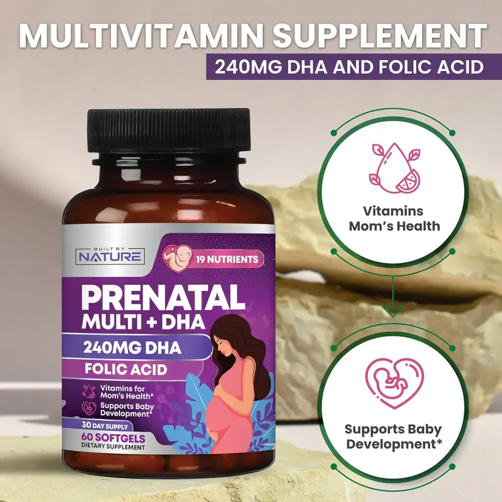 Prenatal Vitamins for Women - Multivitamin with DHA Folic Acid Vitamin C B12 Iron & — Vitamins