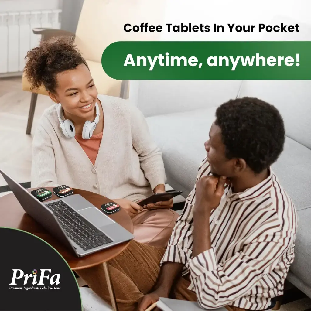 PriFa Coffee Tablets Cardamom Pocket Coffee - Unsweetened Real Coffee Absorbable Lozenge — Prifa